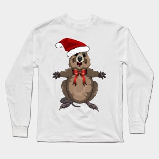 Christmas Quokka! Long Sleeve T-Shirt